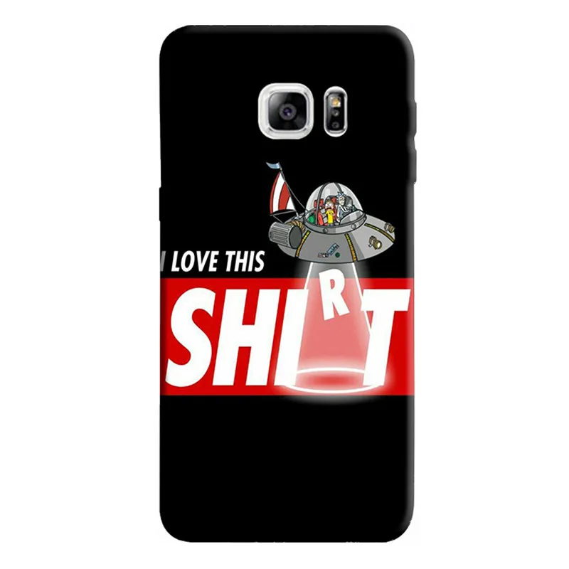 Rick and Morty Модный черный мягкий Уретановый Термопластик (tpu) силиконовый чехол для