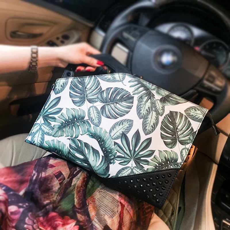 

Модная повседневная сумка Tidog с рисунком зеленого листа