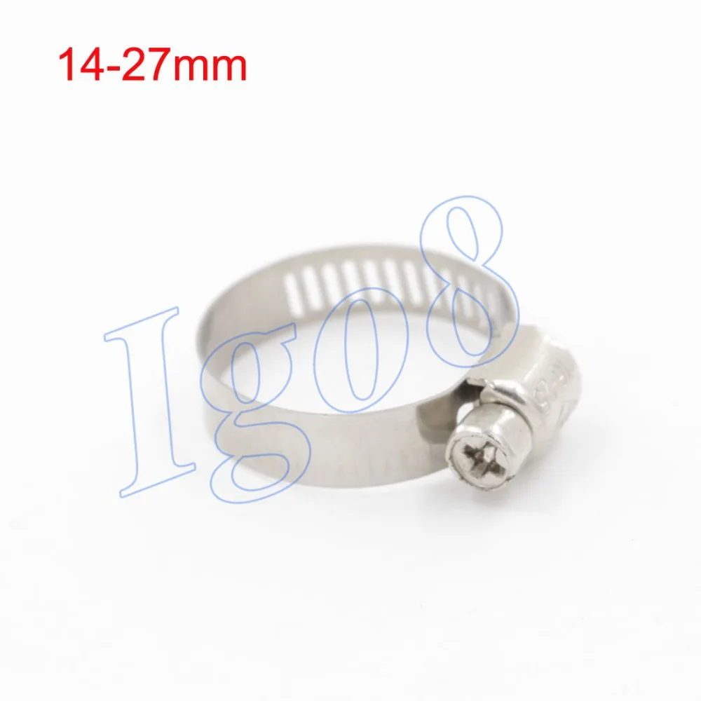 

Высокое качество нержавеющей стали 14-27 мм хомуты для шланга 20 шт