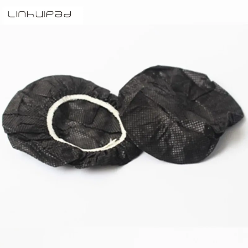 Linhuipad черные Сменные нетканые санитарные чехлы для наушников 12 13 см диаметр 500