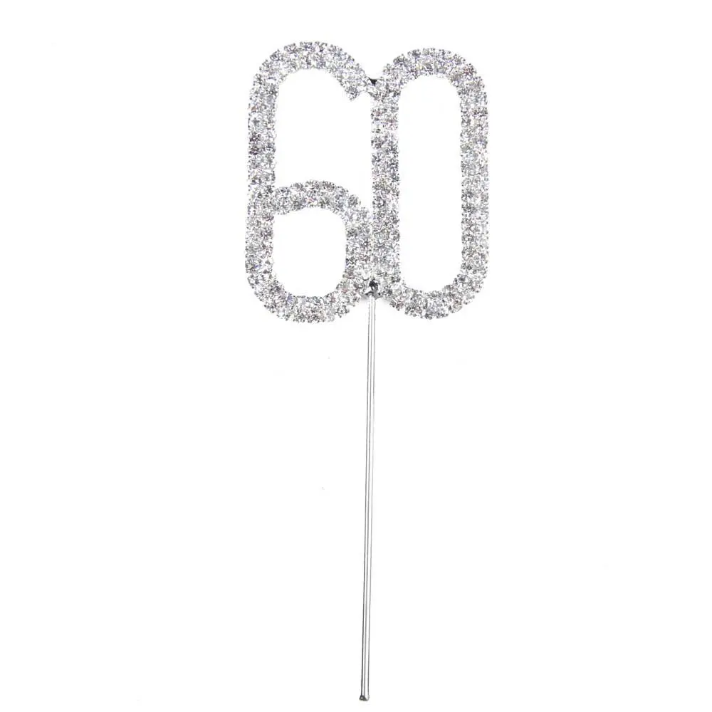 Сладость Bling Diamond Double number/number Torte торт Декор для дня рождения юбилея свадьбы (60) |