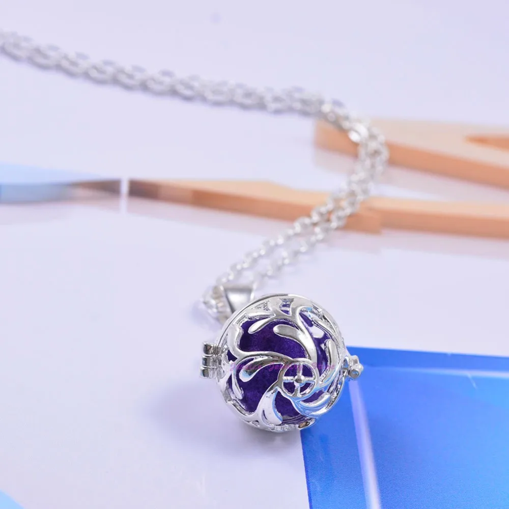 1 шт. Снежинка ароматерапия модный медальон эфирное масло ожерелье с кулоном