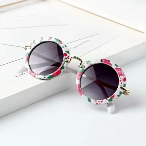 Floral Pudcoco/ г. летние модные детские пляжные аксессуары в стиле ретро для мальчиков и девочек, пляжная одежда для улицы, аксессуары для глаз - Цвет: Floral