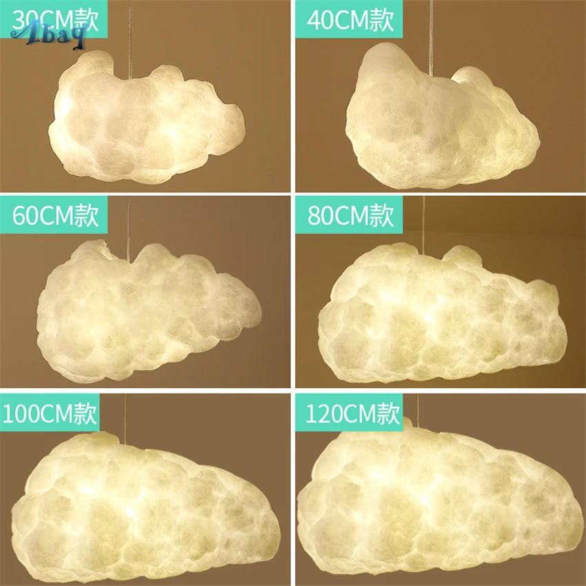 Koop Nordic Cloud Slaapkamer Hanglampen Woonkamer Suikerspin Lantaarn Prinses Kamer Lampen Decor Bar Winkel Retro Opknoping Armaturen