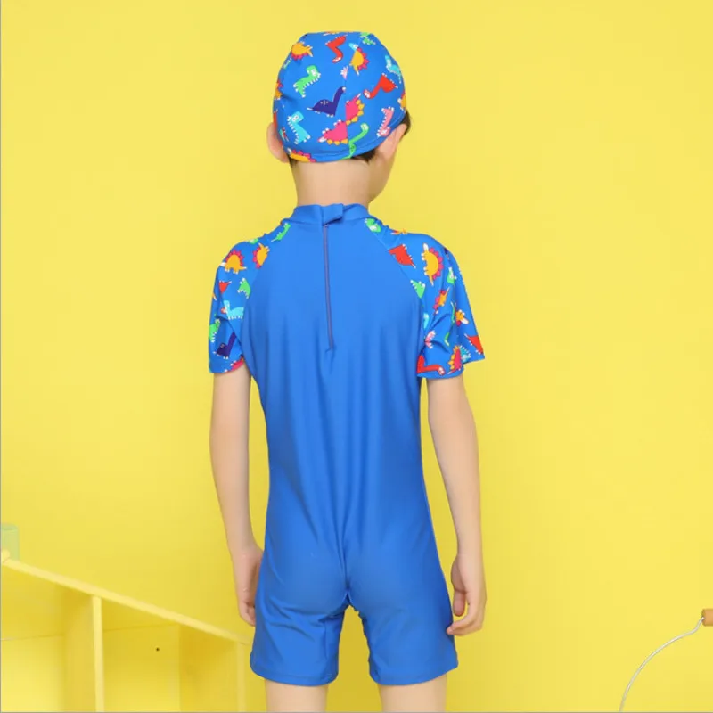 Детский купальник мужской мультяшный крокодиловая накидка купальный костюм для