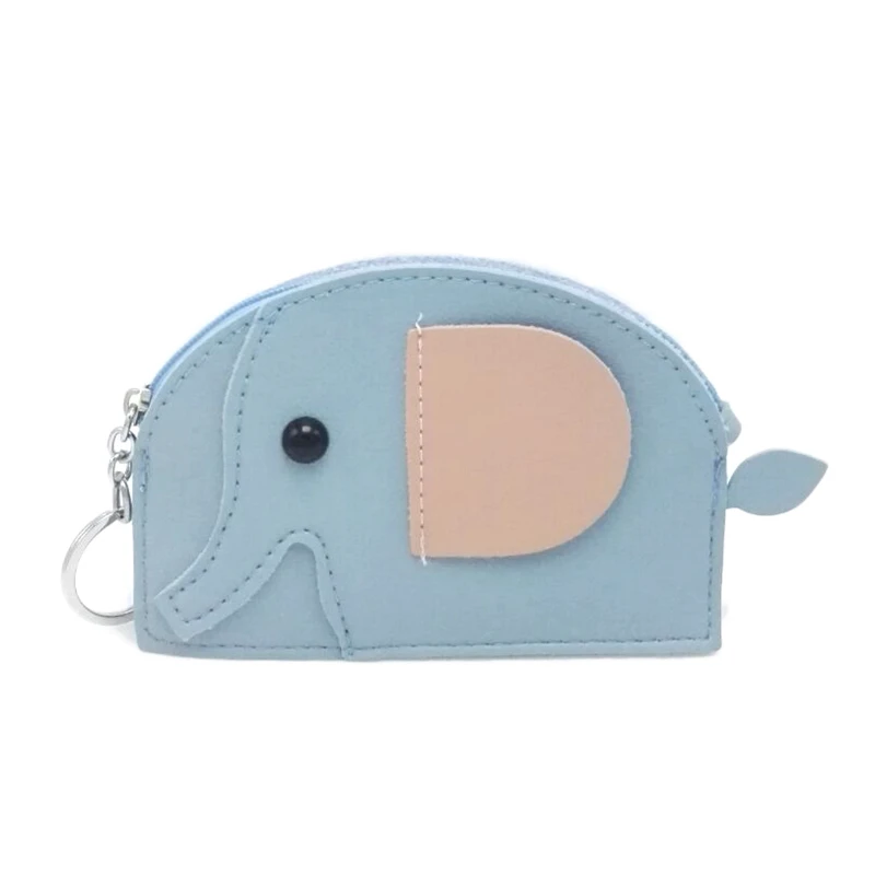 Blue Стоячий котенок Кошелек для монет женский кошелек для монет маленький мини милый мультяшный держатель для карт сумки для денег для девочек Дамский Детский кошелек для мелочи - Цвет: Blue