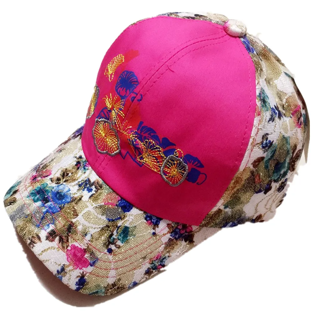 Летняя кружевная шляпа с вышивкой хлопковая бейсбольная кепка для женщин