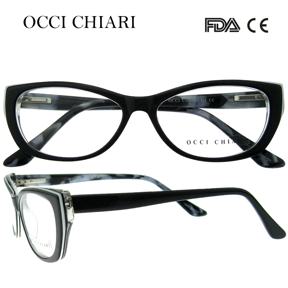 OCCI CHIARI новые модные очки из ацетата с защитой от радиации, оптические оправы, очки для женщин и девушек, подарки W-CARSI