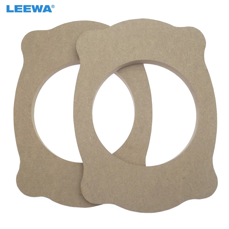 

LEEWA 2pcs 6.5" To 6x9 Universal Auto Stereo Speaker Spacer Wooden Rings Bracket Holder Adapter Speaker Pads #CA6079