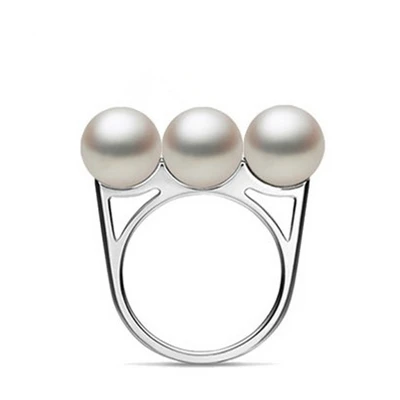 Женское кольцо из серебра 925 пробы с натуральным жемчугом|natural pearl ring|pearl ring925 silver