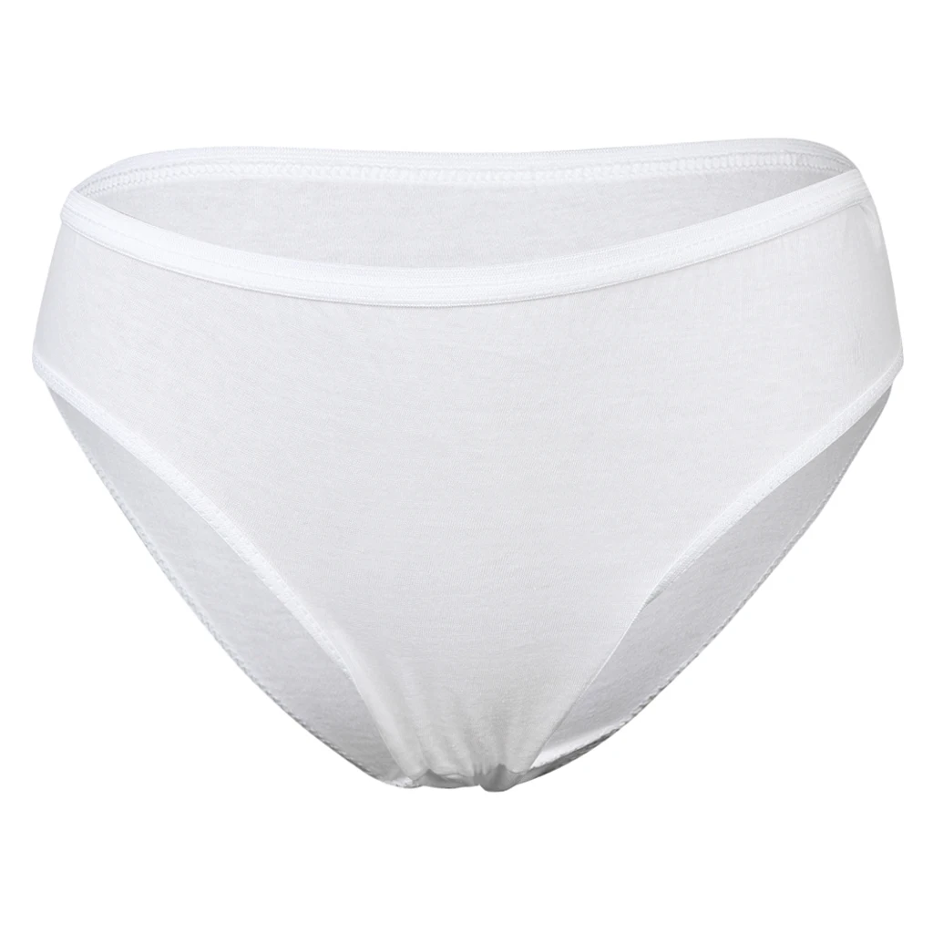 Женские одноразовые хлопковые трусики моющиеся для путешествий белые от