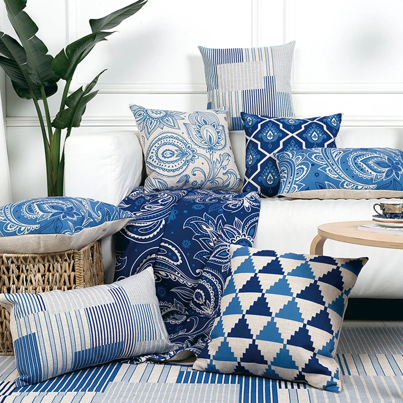 Новинка 8124 года декоративная наволочка для домашней подушки с геометрическим