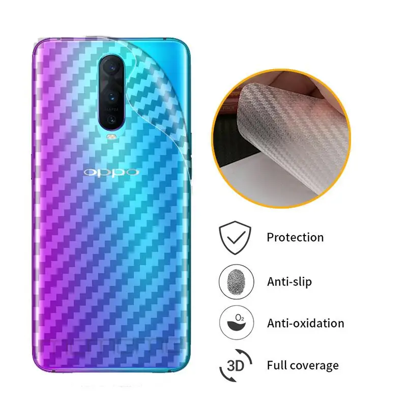 3D защитная пленка из углеродного волокна для OPPO Reno Z K1 R15X R17 Neo RX17 Pro Защитная задней