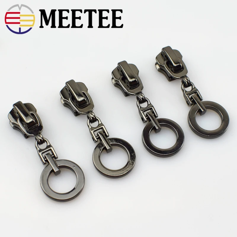 10pcs Meetee 5# Metal Zipper Head Pulls Zip Sliders for DIY Garment Clothes Backpack Sewing Tailor Tools Accessories G6-3 | Дом и сад