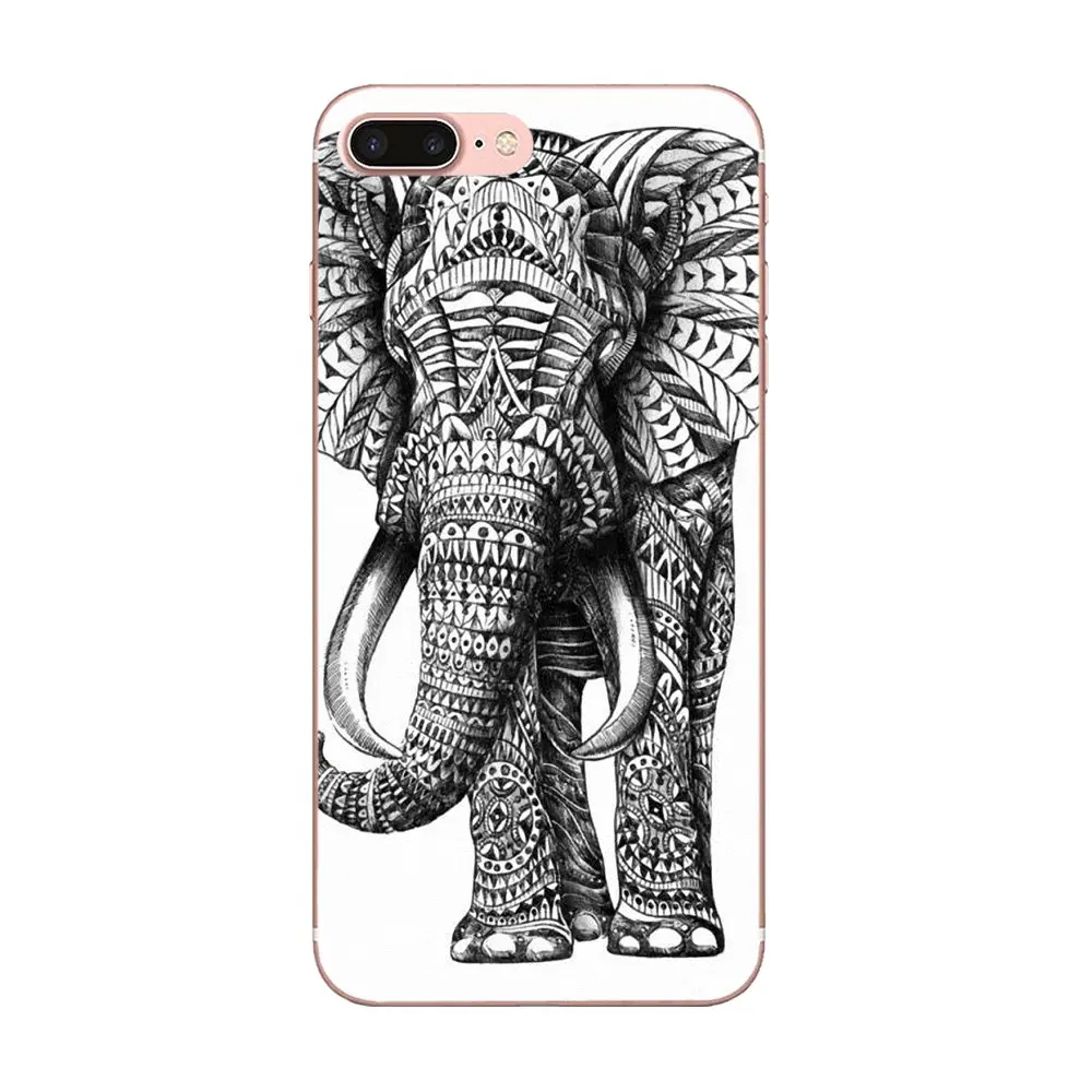 On Sale Luxury Cool Phone Accessories Case Aztec Animal Elephant Pattern For Xiaomi Redmi Note 2 3 3S 4 4A 4X 5 5A 6 6A Pro Plus | Мобильные