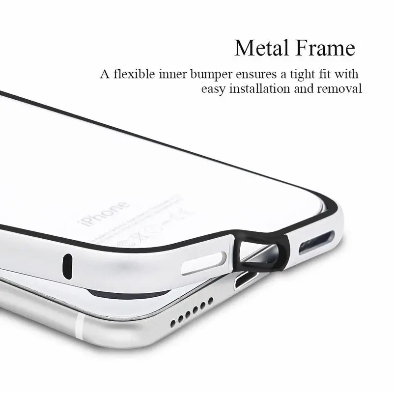 Ascromy металлический бампер чехол для iPhone 11 Pro Max XS Алюминиевый ТПУ Гибридный Apple 7 8