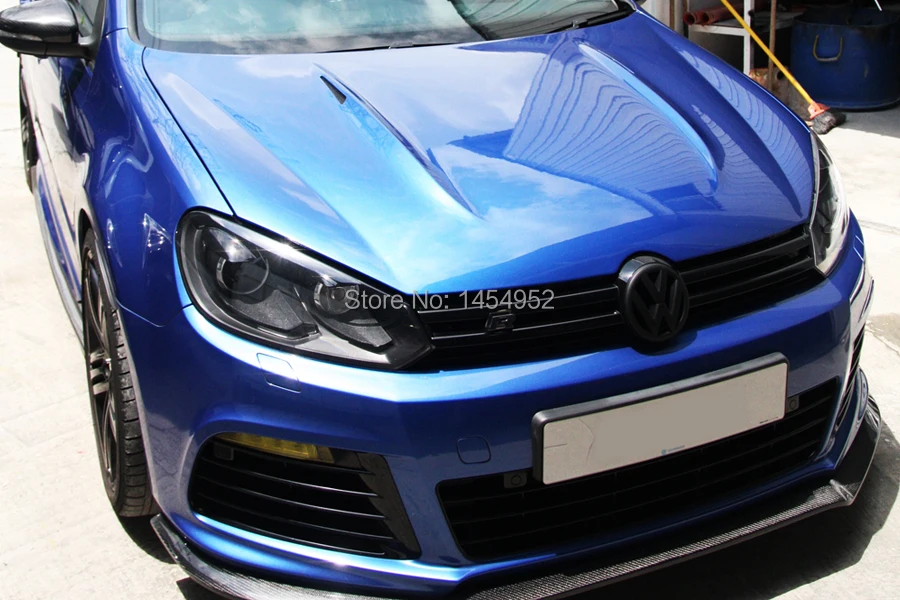 VW GOLF R MK6 Стайлинг &amp CF углеродное волокно передний спойлер SPLITTER NICE FITMENT!