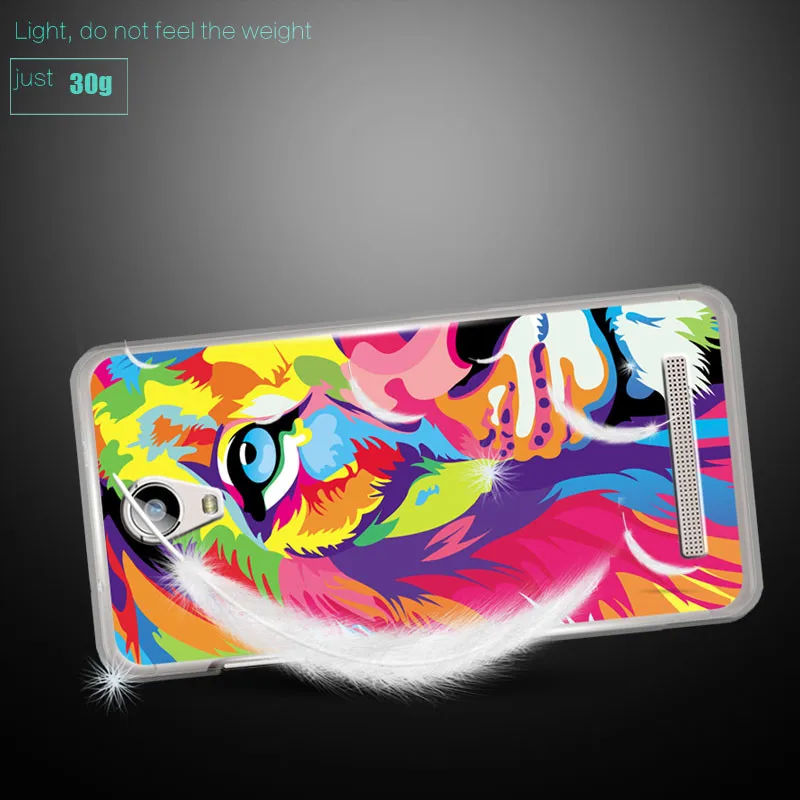 Five colors Soft TPU Phone Cases For Doogee X7 covers Silicone Cartoon Print Patterned Case / Pro Back |