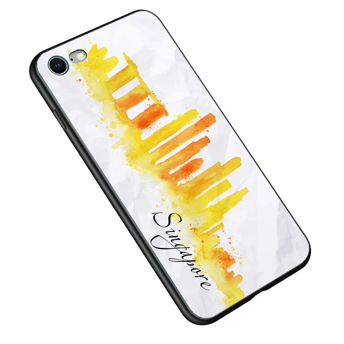 The Case For iPhone X 8 7 Plus 6 6S Tempered Glass Silicone Soft Edge Shock Proof for iphone |