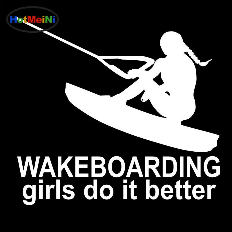 HotMeiNi Wakeboarding/виниловые наклейки для автомобиля цвета: черный серебристый 16 см * 15 |