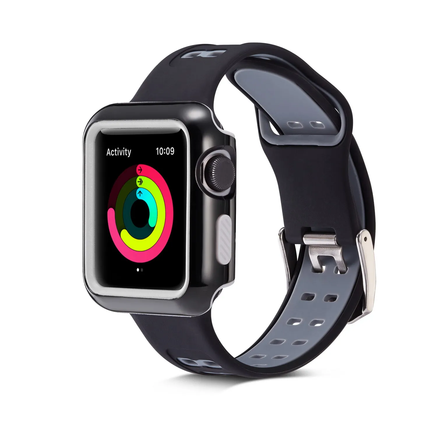 Ремешок силиконовый спортивный для Apple Watch Band Series 1/2/3 2 цвета|Ремешки часов| |
