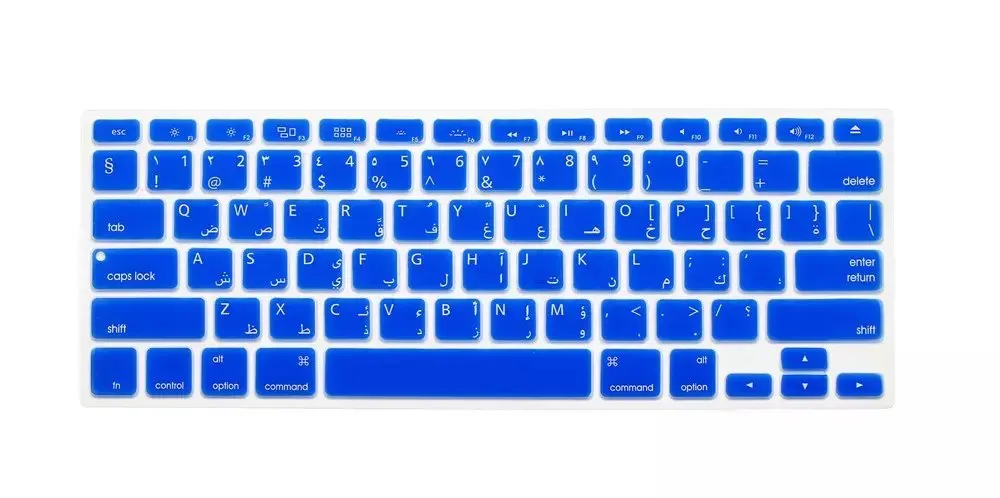 Силиконовая американская арабская клавиатура Macbook Air 13 &quot15&quot Pro Retina Arabic для