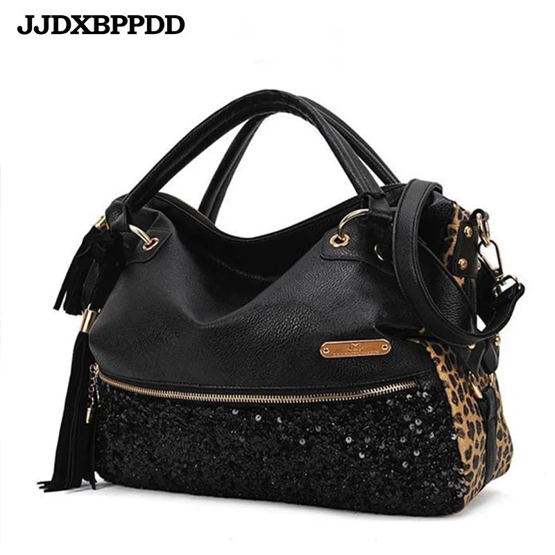 JJDXBPPDD для женщин leopard Сумки Большая Сумка Tote женские сумочки дизайнер Большой - Фото №1