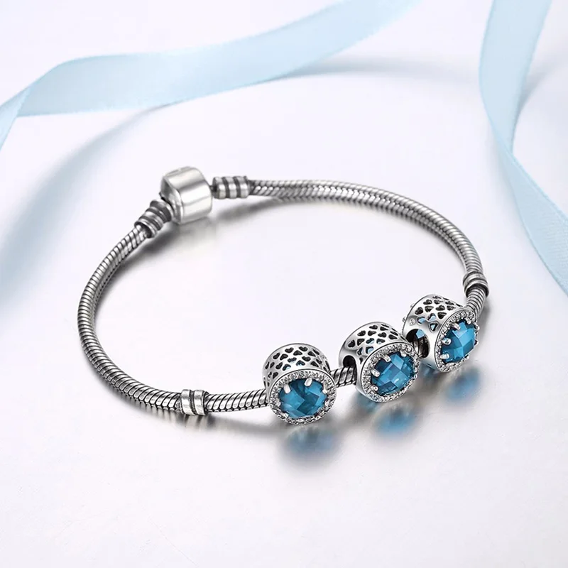 10pcs Double sided Crystal Alloy Big Hole bead DIY Charm Fit Charms Bracelet | Украшения и аксессуары