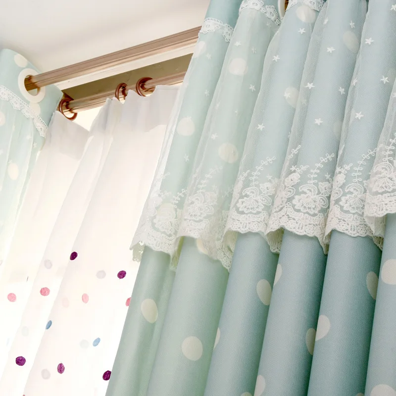 Сделанные на заказ синие и розовые плотные затемненные занавески для гостиной