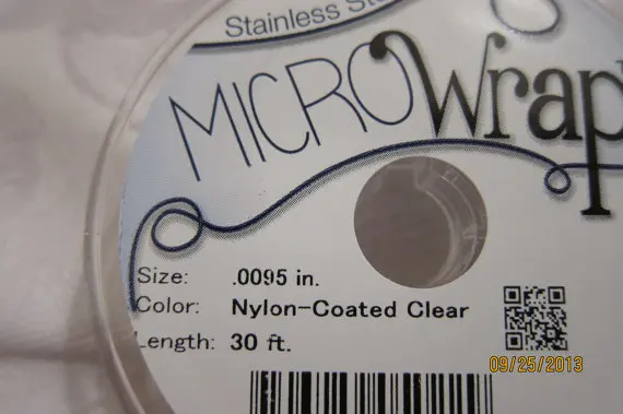 MicroWrap оберточная проволока нейлон покрыт прозрачной одинарной нитью 0 0095 дюйма dia.