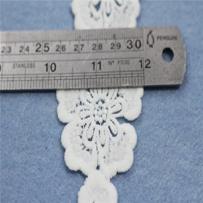 3.5cm White Milk Silk Ribbon Guipure Lace Trim Or Fabric Warp Knitting DIY Garment Accessories | Дом и сад