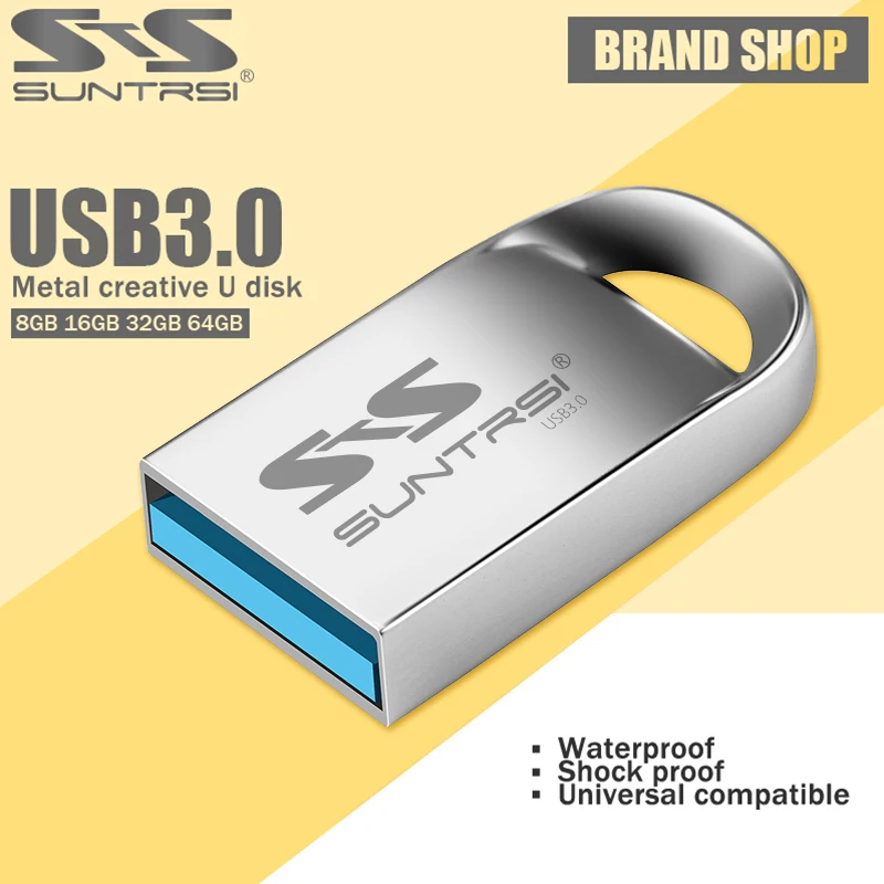 Suntrsi флеш накопитель USB 3 0 128 Гб 64 водонепроницаемый 32 ГБ 16 высокоскоростной