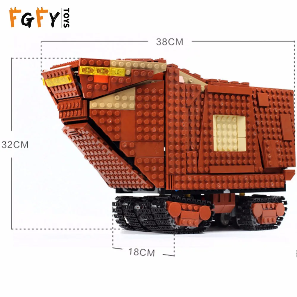 LEPINED 07156 Звездные войны серии Sandcrawler Совместимость Legoingly 75220 строительные блоки