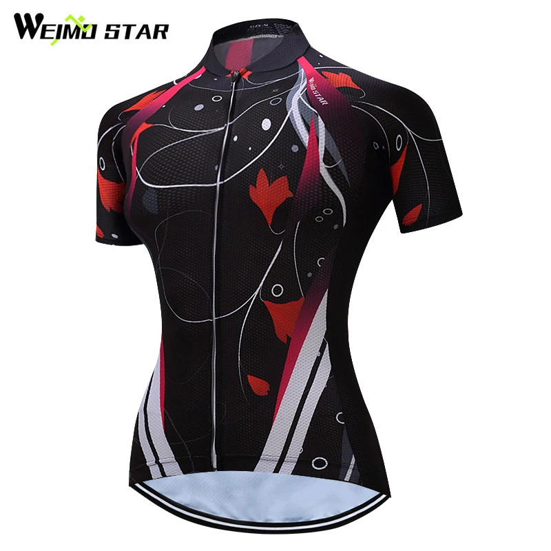 

Weimostar Women's 2017 Cycling Jersey Bike Jersey Shirt Short Sleeve Cycling Clothing Road mtb Bicycle Clothes Ropa Ciclismo