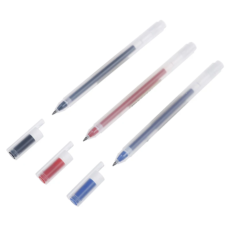 New Basic liner roller ball pen for writing signature 0.38mm ballpoint gel ink 3 color pens Office tools School supplies | Канцтовары