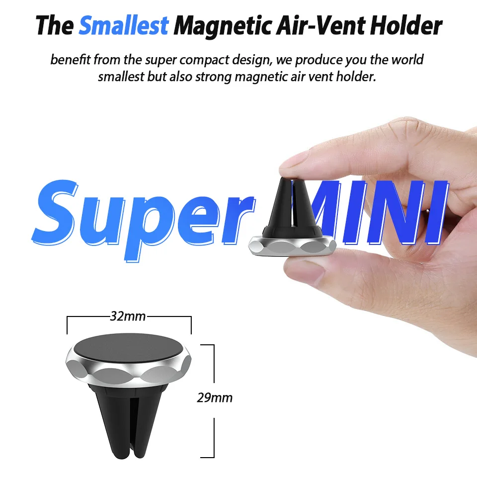 Сильных магнитных автомобильный держатель телефона стенд Air Vent Металл Мобильный телефон 360 gps держатель в авто для смартфона iPhone XS samsung S10 S9 плюс