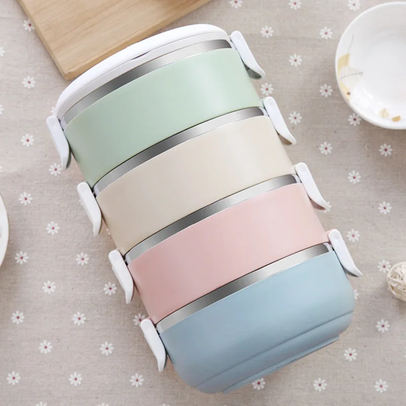 Коробка для обеда термальная еды Bento коробка из нержавеющей стали детей