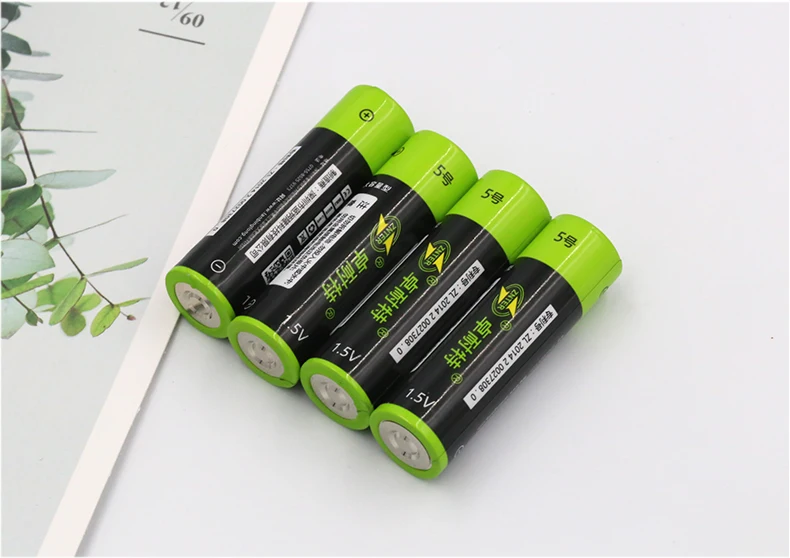 Литий ионный аккумулятор ZNTER 2550mwh 1 5 В USB AA 1700 мАч AAA 600 литий usb|Перезаряжаемые