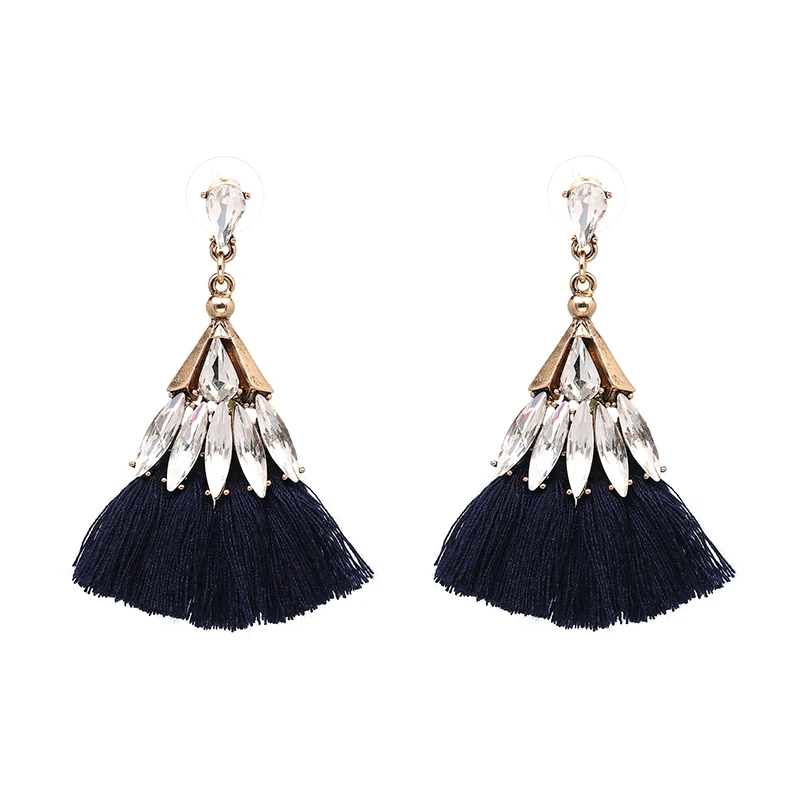 Новые хлопковые серьги ручной работы этнические ювелирные изделия богемные