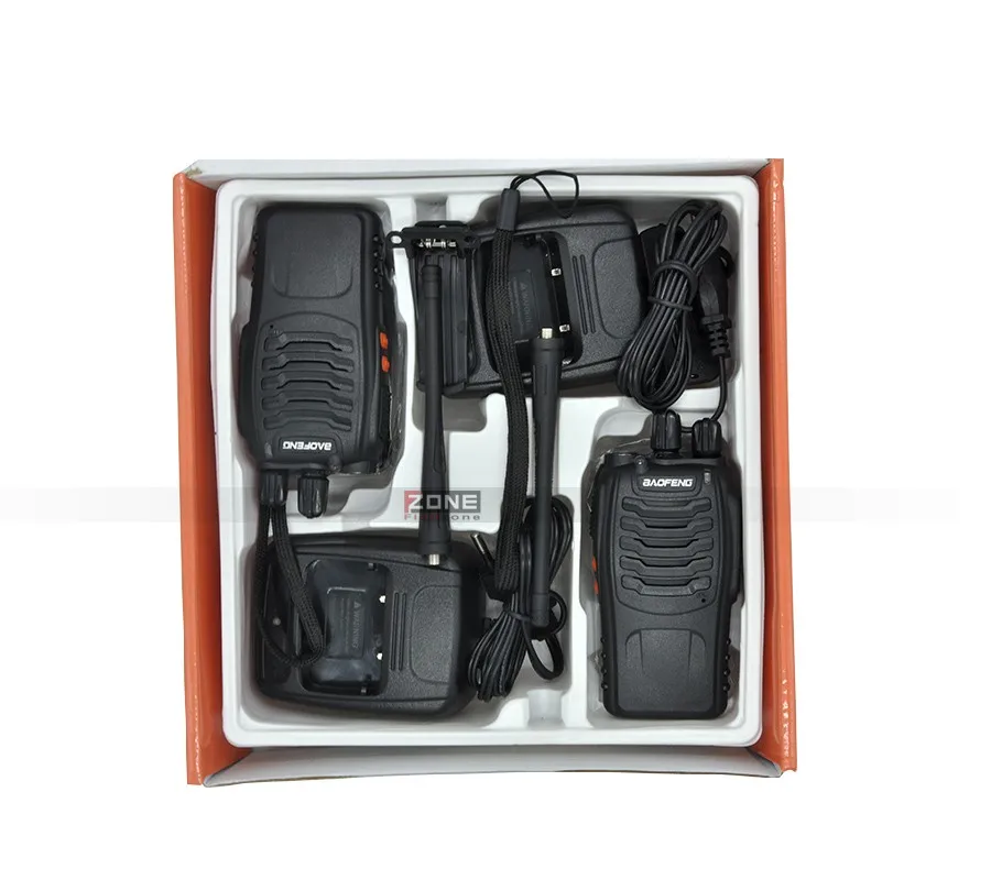 4 шт. рация baofeng BF-888S радиостанция UHF 16CH BF888s двухстороннее радио портативный командный трансивер для охоты на открытом воздухе