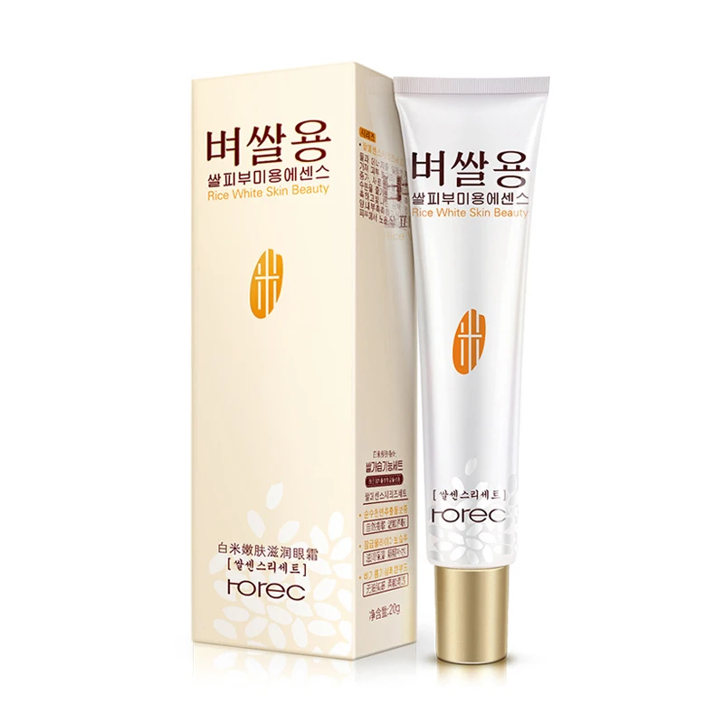 ROREC White rice Tender eyes hydrating Eye cream Get rid of the fat granule Moisturizing essence |