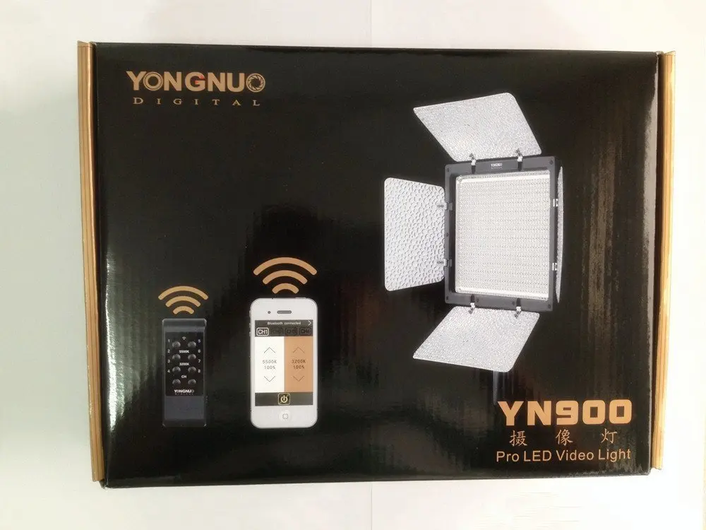 YONGNUO yn900 высокий CRI 3200-5500 К видео светодиодный Панель Дистанционное управление по