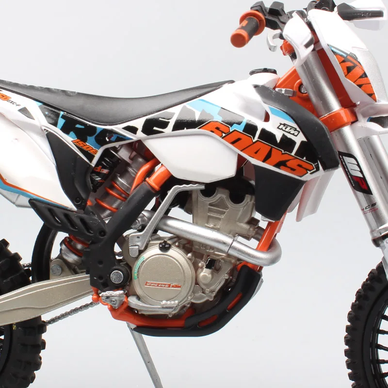 1:12 Масштаб KTM 350 EXC шесть 6 дней Аргентина Мотокросс внедорожная езда Trail dirt ISDE мотоцикл литья под давлением металлическая модель гоночный автомобиль игрушка