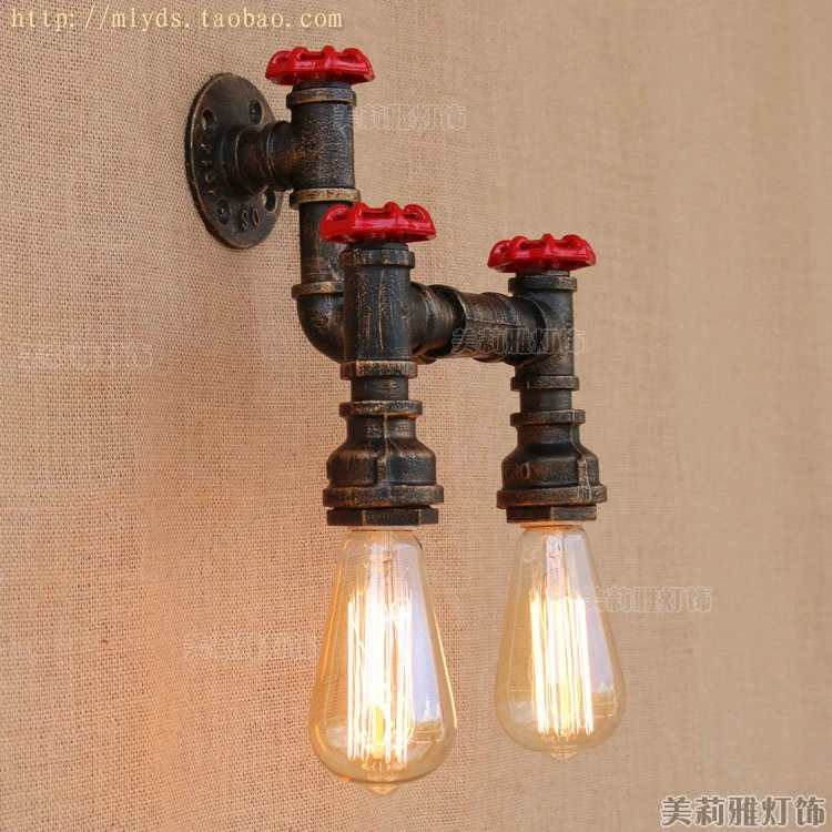 Винтажная настенная лампа в стиле ретро деревенский светильник на водопроводной