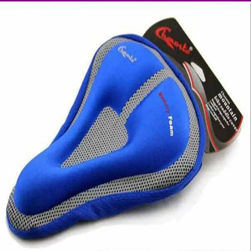 Free shipping SSS memory foam cushion bike bicycle silica gel saddle seat cover | Спорт и развлечения