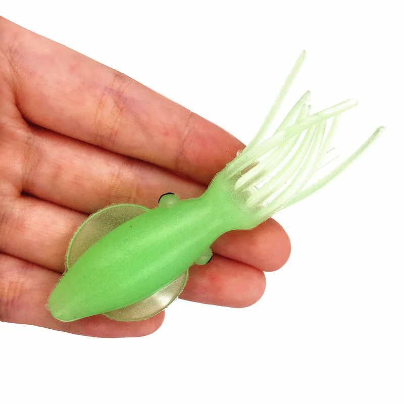 60 шт./лот мягкая резиновая приманка в виде осьминога кальмара 8 5 см 10