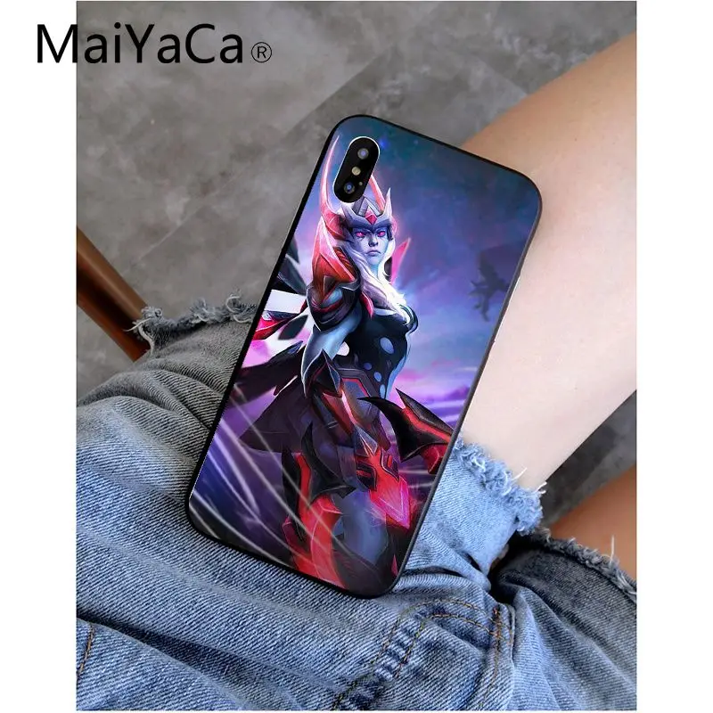 MaiYaCa Shadow Fiend Dota 2 Smart Cover черный мягкий чехол для телефона для iPhone 6S 6plus 7plus 8 8Plus X Xs MAX 5 5S XR