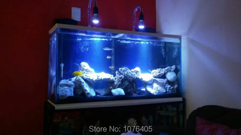 Светодиодное освещение для аквариума лампа с воротником гусиная шея морского