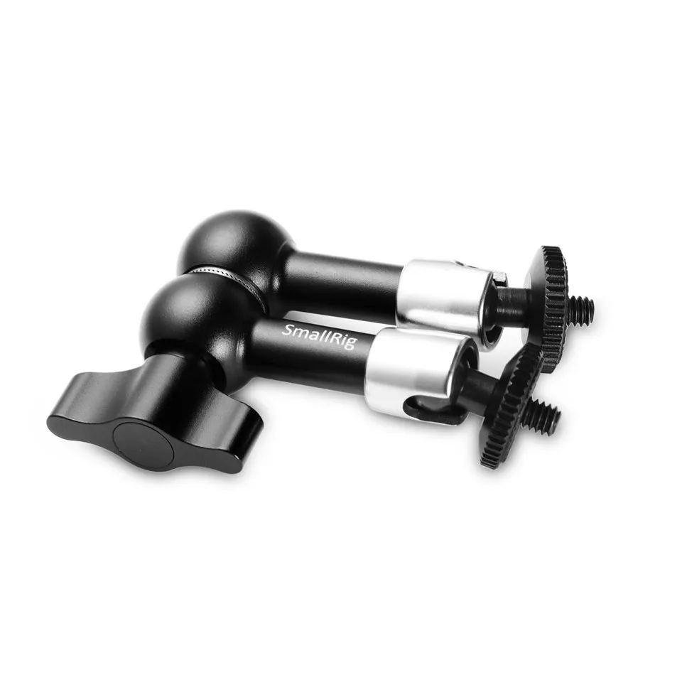 SmallRig 7 дюймов Регулируемая сила трения Артикуляционная Волшебная рукоятка с двумя 1/" резьбовым винтом для ЖК-монитора/светодиодный осветительный прибор-2065