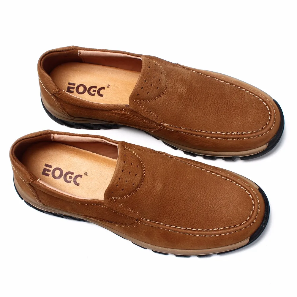 Men's Outdoor Shoes First Layer Leather Casual shoes High Quality Mountaineering Oxfords Genuine men | Обувь